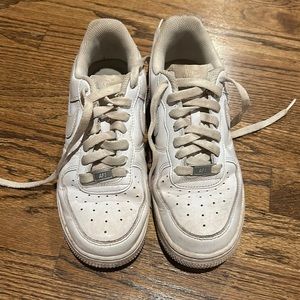 White Nike Air Force 1 size 7 woman